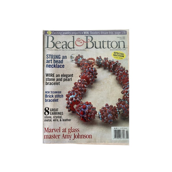 February 2004 Bead and Button Magazine | Issue #59 | Beadwork Inspiration and Instruction | How To Guide | Junk Journals