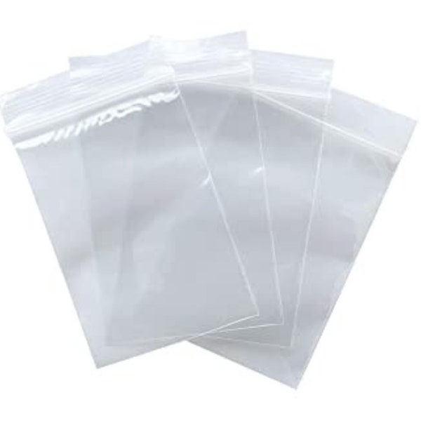 2x3 Clear Plastic Poly Bags | 100 Pack | Resealable | Small 2 Mil | Clear Small Storage Bags