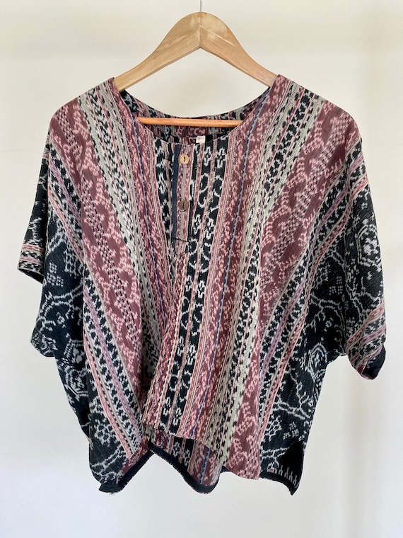 Indonesian Short Sleeve Bohemian Shirt