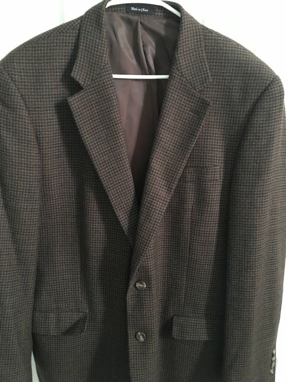 mens Winter fall jacket sports coat checkered houndstooth | Etsy