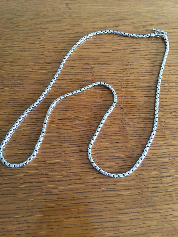 thick chain necklace approximately  34" long - image 1