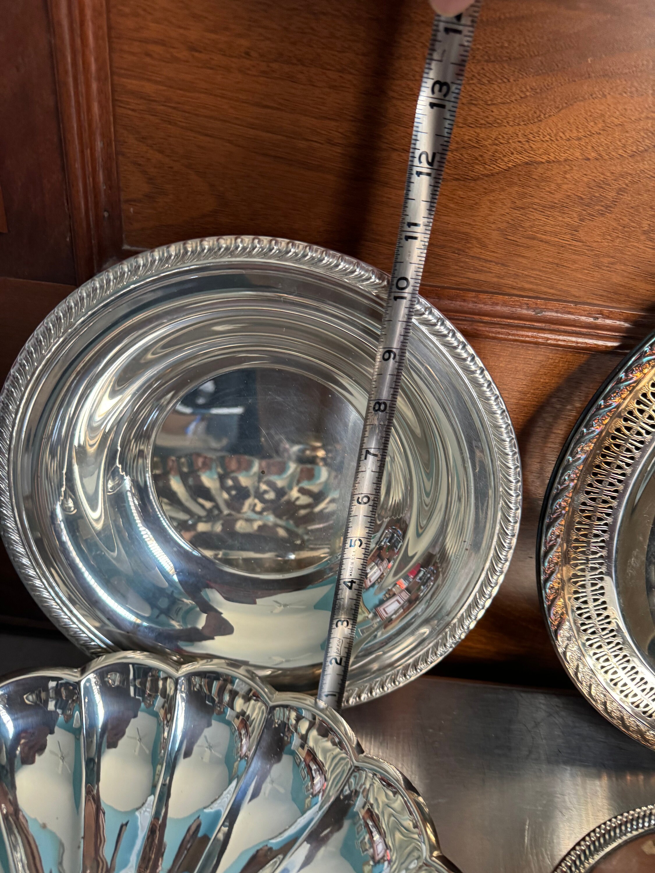 組み立て済み 銀メッキボウル クリーマー シュガーボウル 4個セット