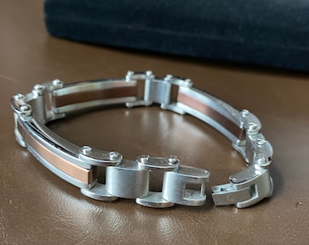Herren Edelstahlarmband Gliederkette 21 x 1/2 Zoll mit Originalbox und Box