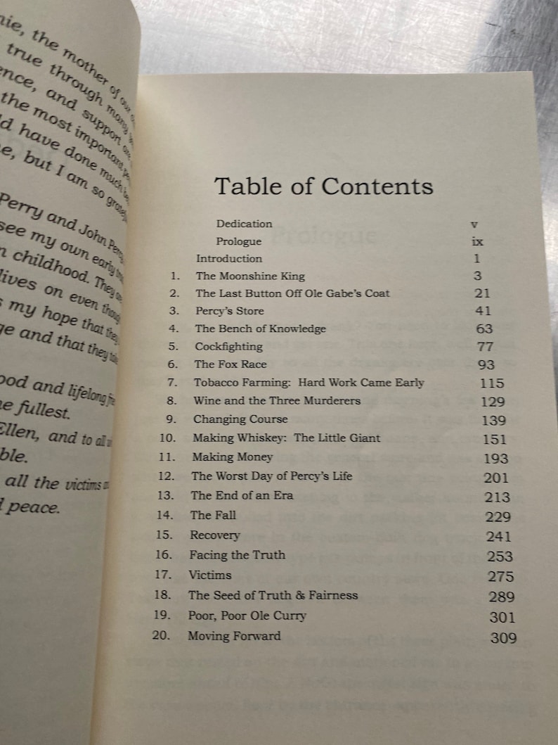 Perry Sullivan Lost Flowers Percy Flowers Moonshine King Paperback Book