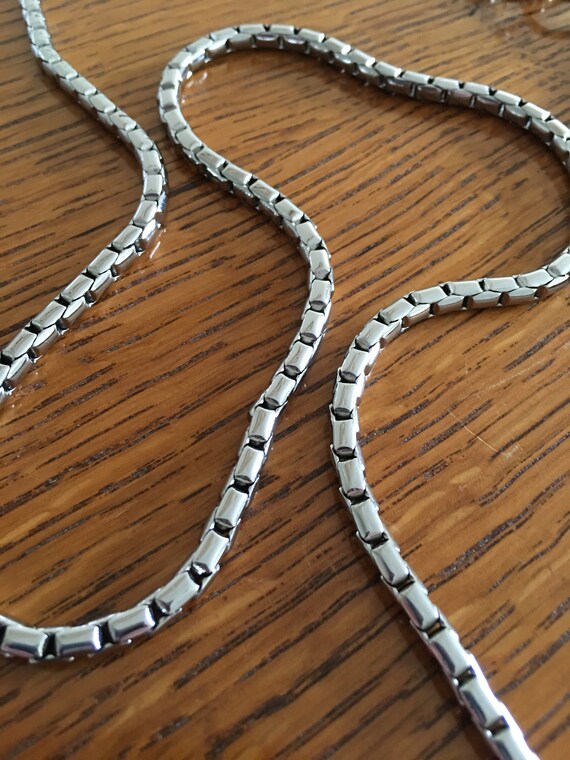 thick chain necklace approximately  34" long - image 4