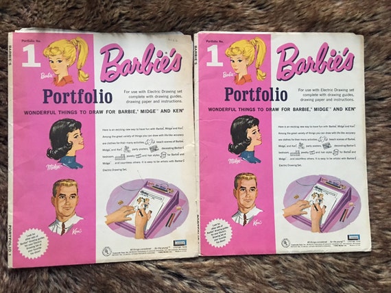 barbie drawing set