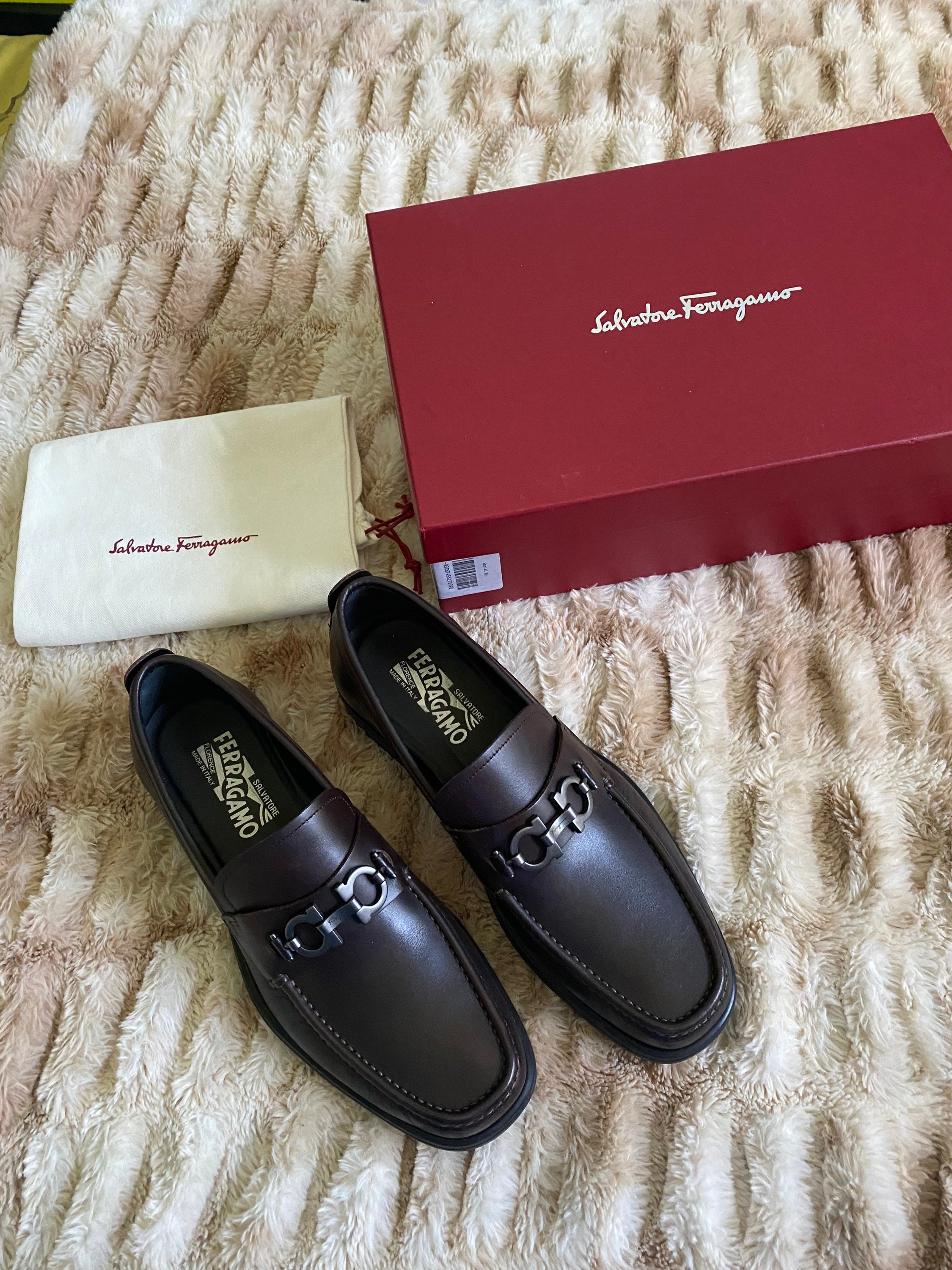 Ferragamo David Mens Loafer Hickory Leather Sz M 9 EEE - Etsy