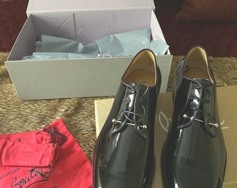 Christian Louboutin Chambeliss Flat leather shoes Men sz 42 Black