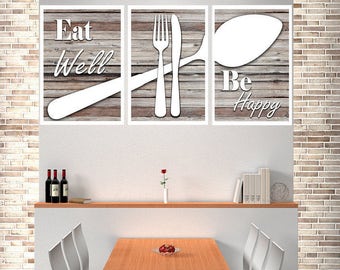 Modern kitchen decor Etsy 