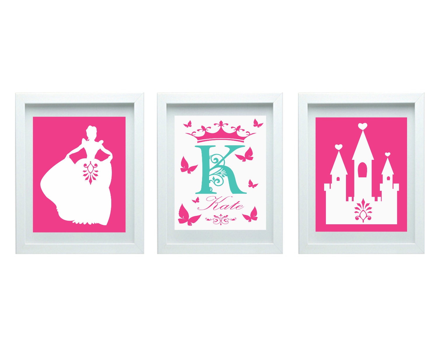 Princess Wall Art Girl Bedroom Decor Nursery Art Princess Etsy