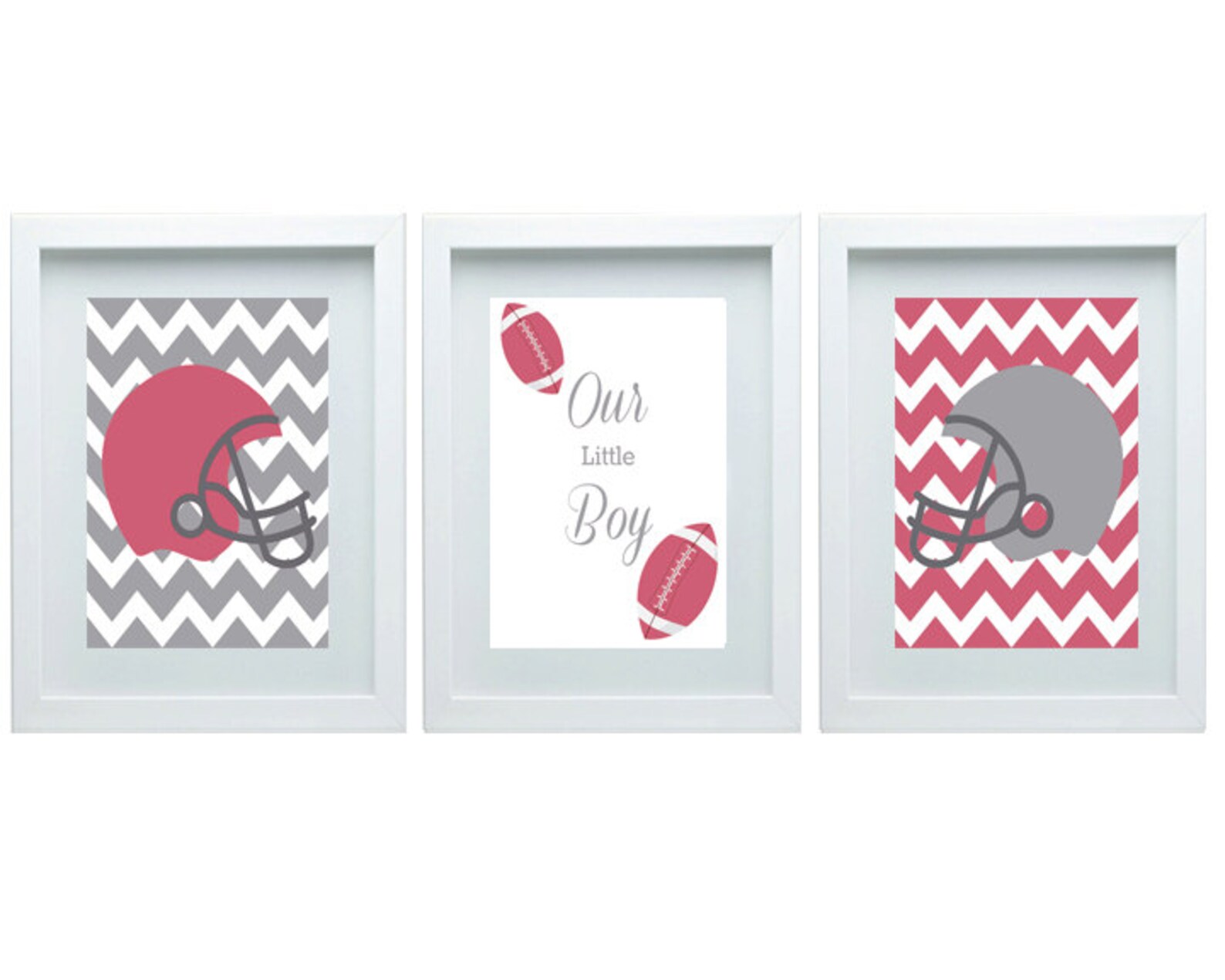 Football Nursery Decor Nursery Art Sport Nursery Checron Etsy