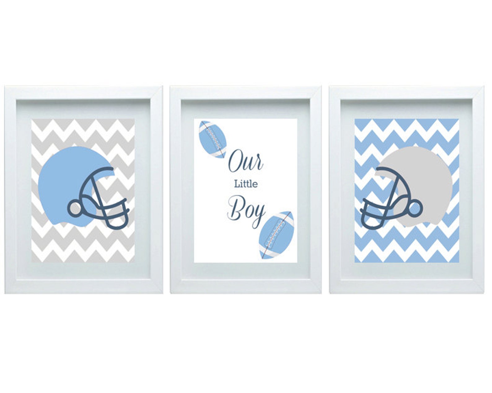 Football Nursery Decor Nursery Art Sport Nursery Checron Etsy