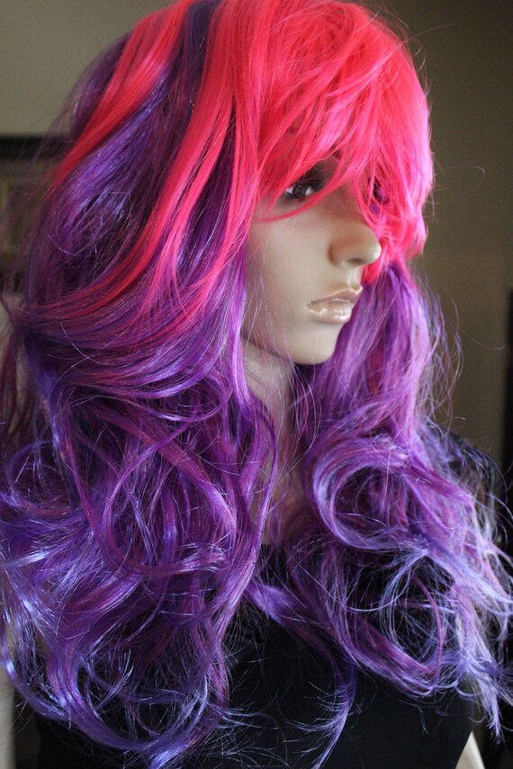 pink wig etsy