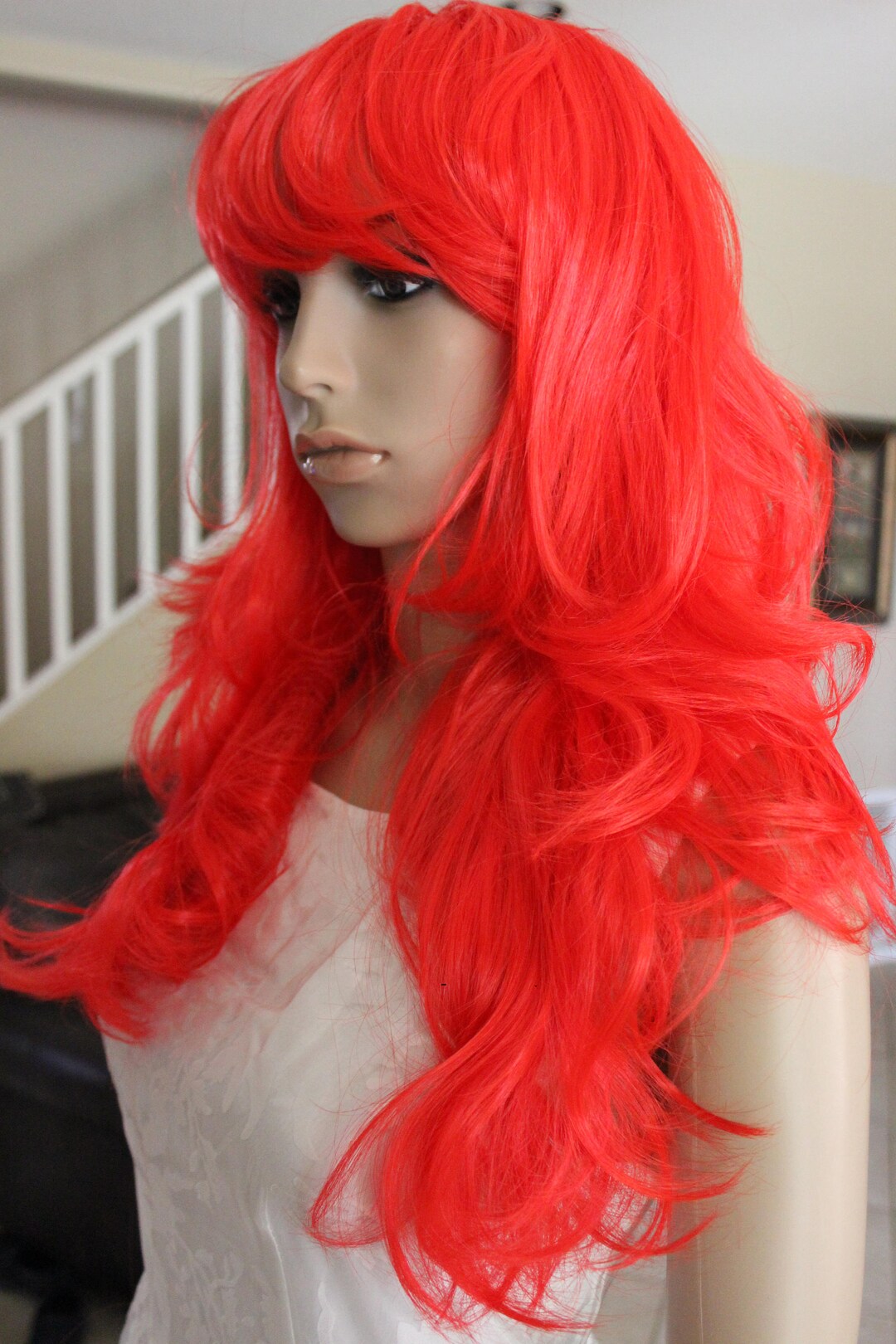 Red Wig Costume
 READY TO SHIP Red Wig Costume Wig Fairy Wig Cosplay Rave Etsy