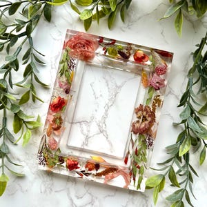 New Shape 6x4 inch frame, flower preservation, wedding flowers, memorial flowers, gift