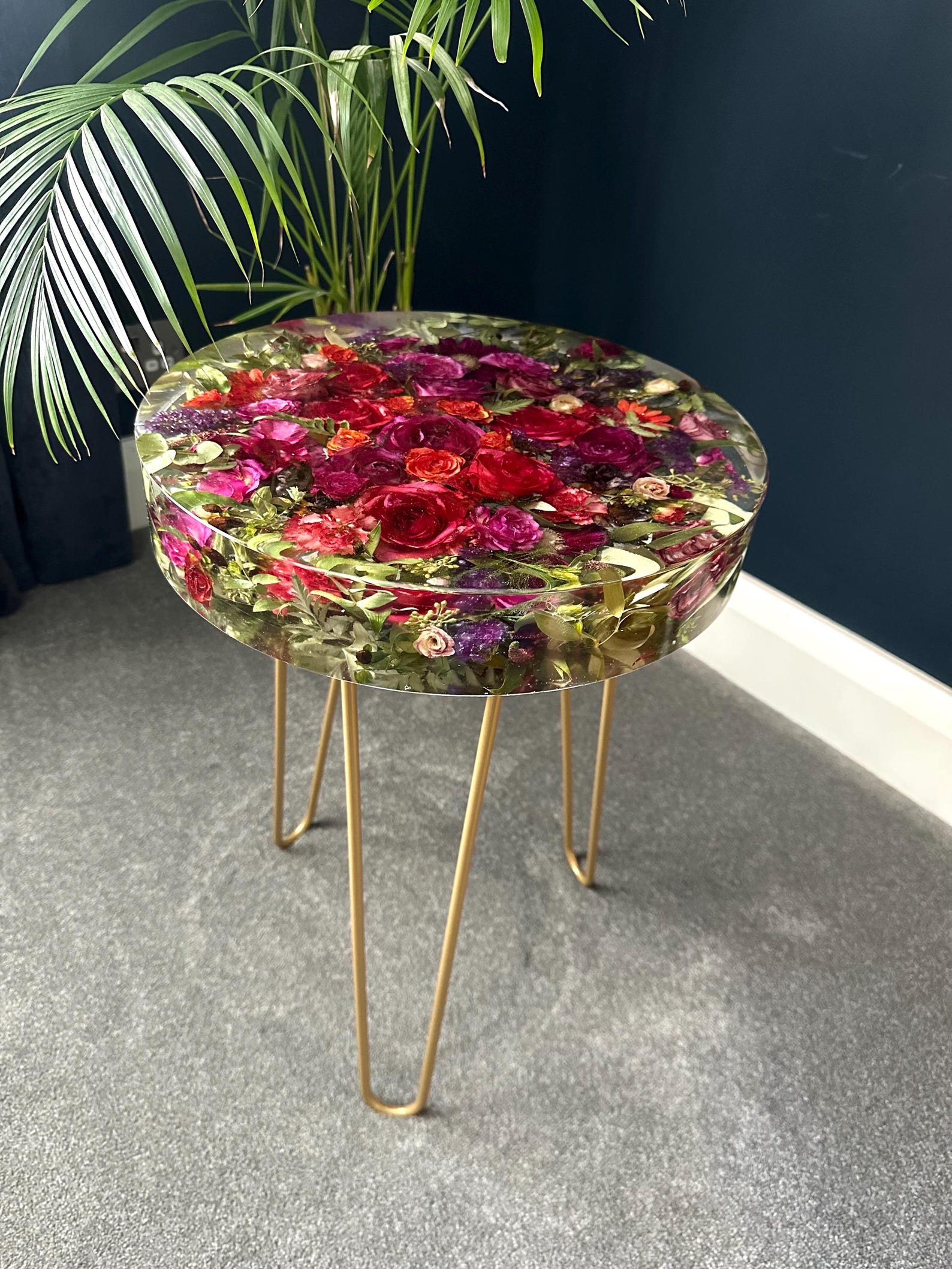 Fresh Look at 35Cm Diameter Side Table Wedding Flowers Memorial Flowers