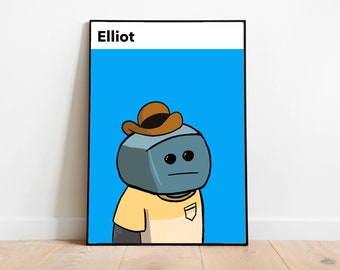 Impresión artística de robot personalizada