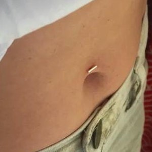 Jaybird Ball-Ping and Plug Belly Button Barbell | Minimal barely-there belly jewelry small floating belly button ring dainty classy piercing