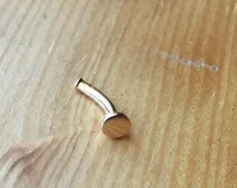 Speck Ball-Ping and Plug Belly Button Barbell | Minimal Floating Belly Button Jewelry Tiny Classy Belly Rings Small Barely-There Belly Rings