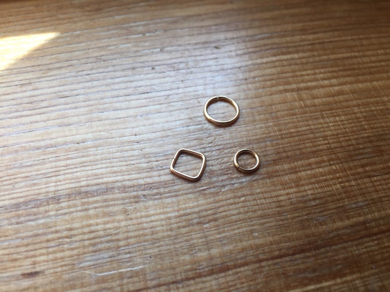 Replacement Barbell Ring Closures for SOLID GOLDS ONLY minimal belly button jewelry simple small barelythere petite contemporary body tiny image 2