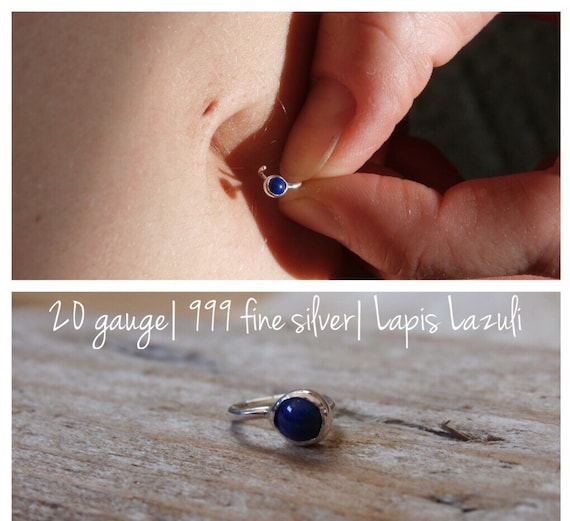 Pebble belly outlet button ring