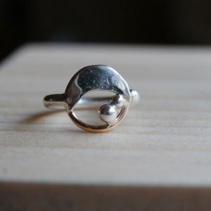 Celestial Belly Button Ring | dainty minimal body jewelry 999 fine silver barbell 14k gold fill simple body dance contemporary moon piercing