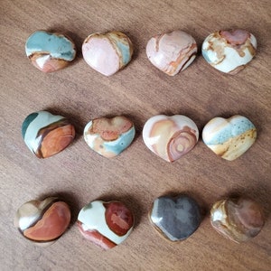 Polychrome Jasper mini hearts *pick yours*