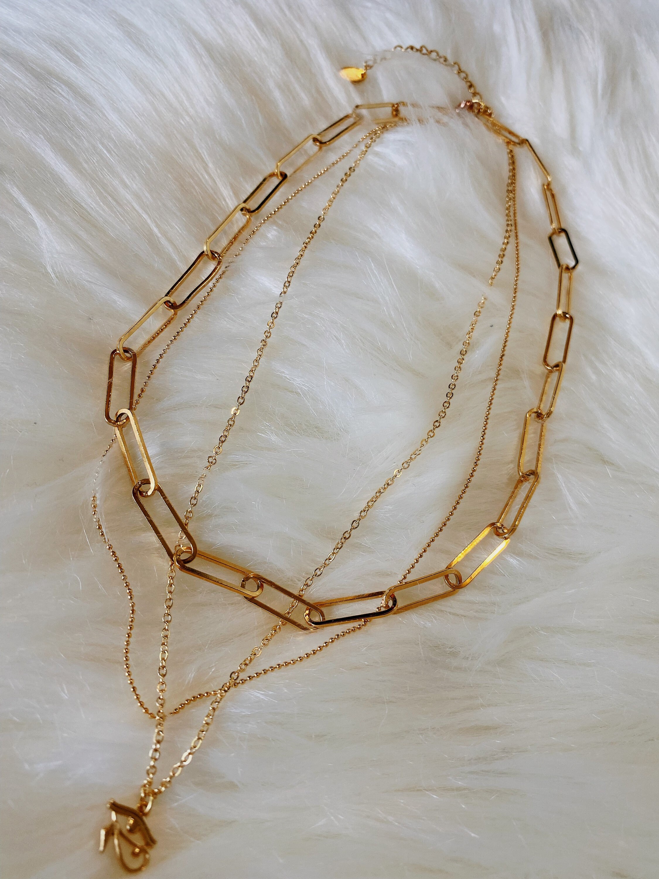 Collar Chapa De Oro Collar chapado en oro de 24k collar multibra collares de | Etsy
