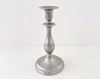 Vintage Wilton 9" pewter candlestick holder