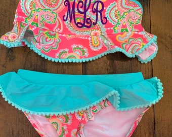 paisley bathing suit