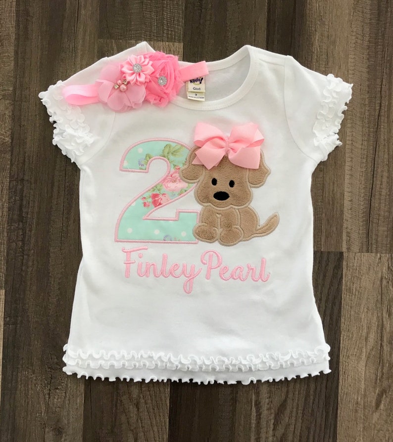 Puppy Dog Birthday Outfit Set for Girl T Shirt Tutu & Etsy
