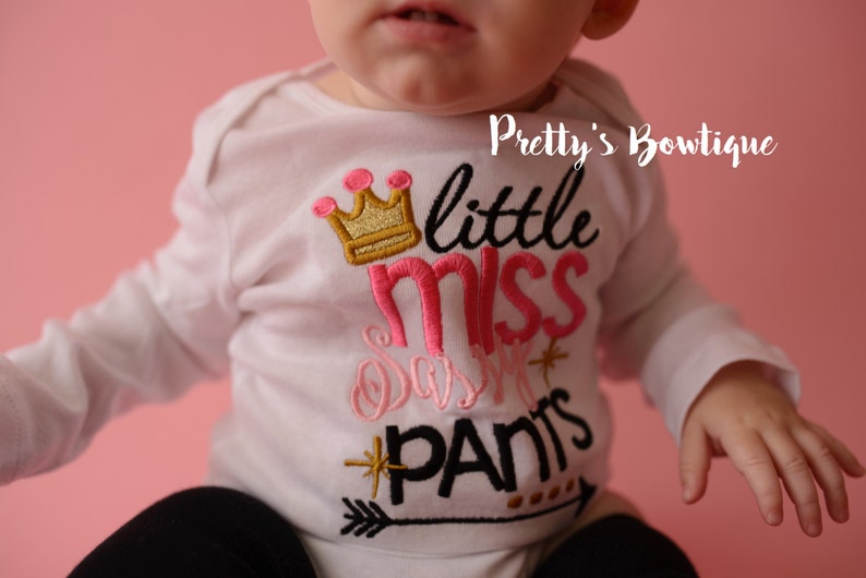 Girls Little Miss Sassy Pants Outfit Girls Little Miss Etsy