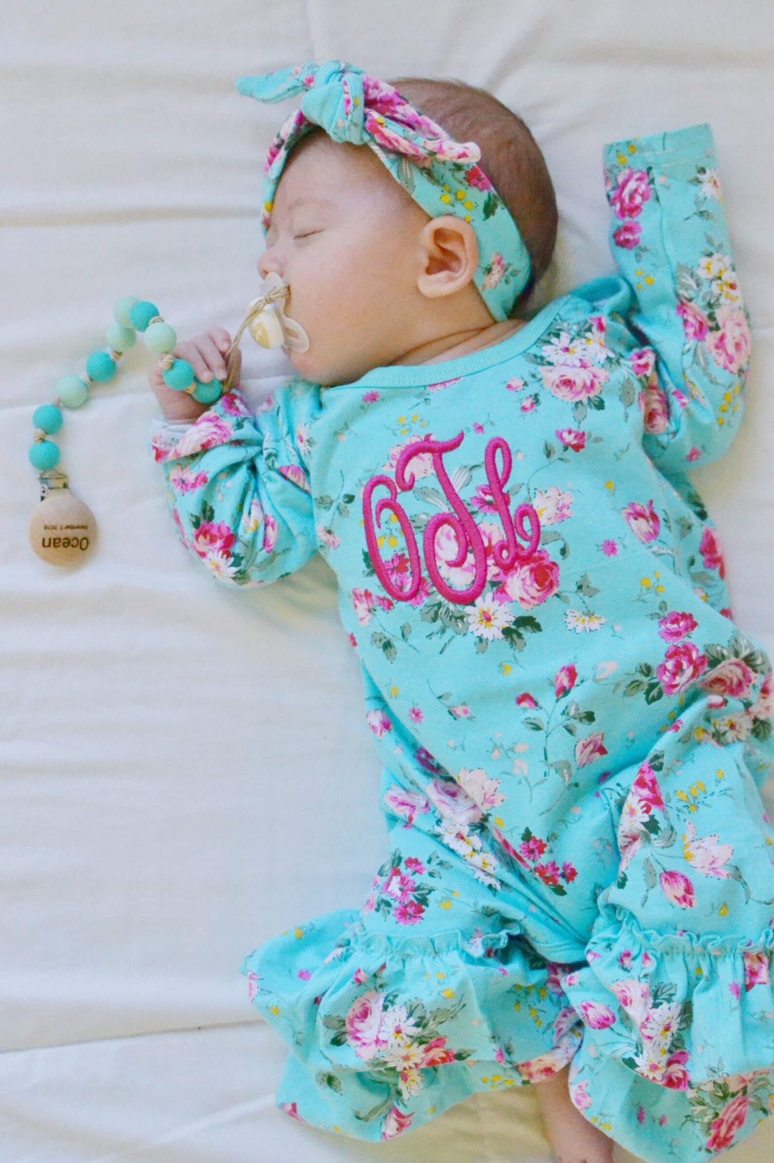 Baby Girl Coming Home Outfit Newborn Girl Outfit Newborn Etsy