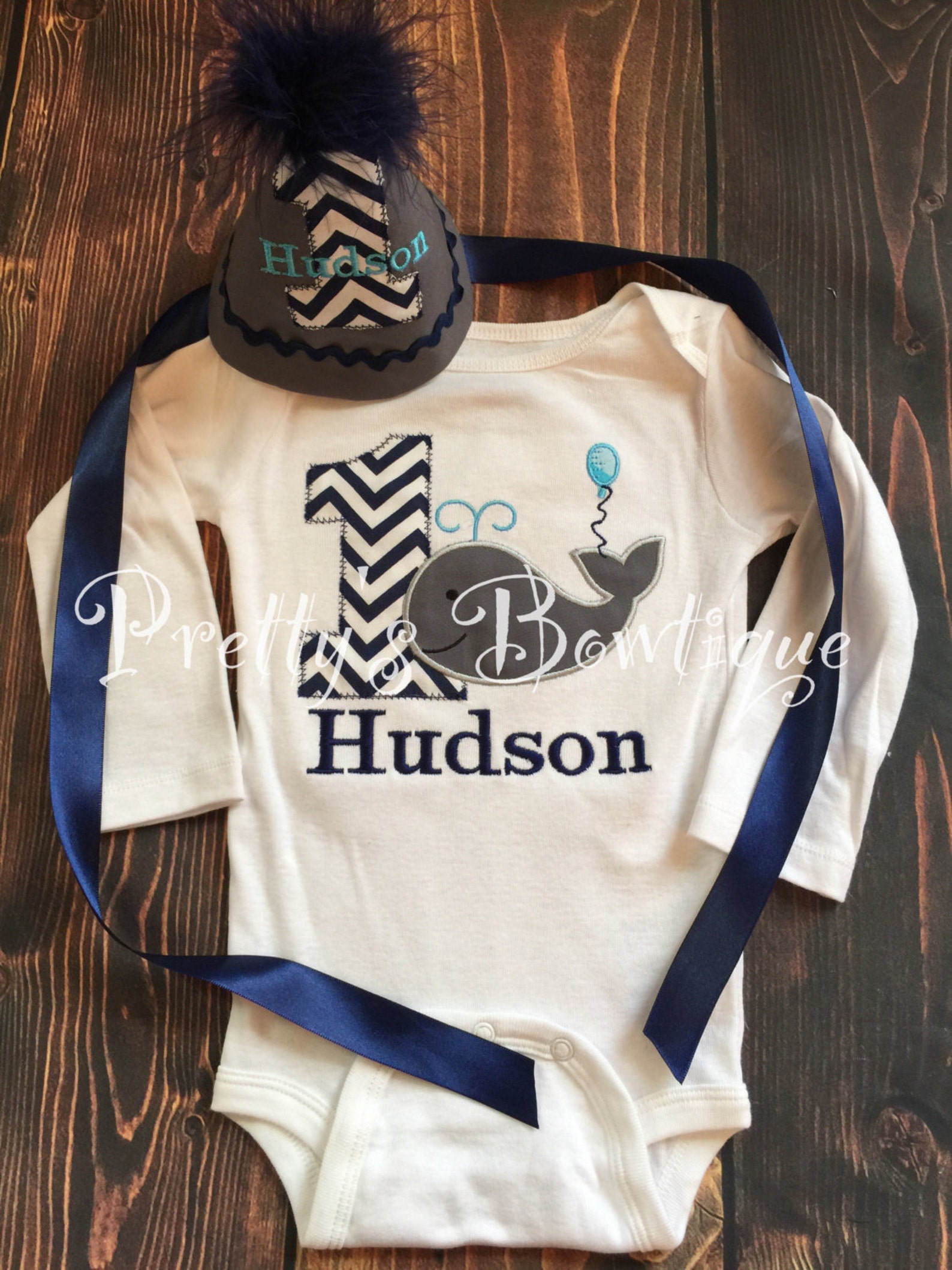 Boys Whale 1st Birthday Outfit Shirt or T Shirt Smash Cake Etsy