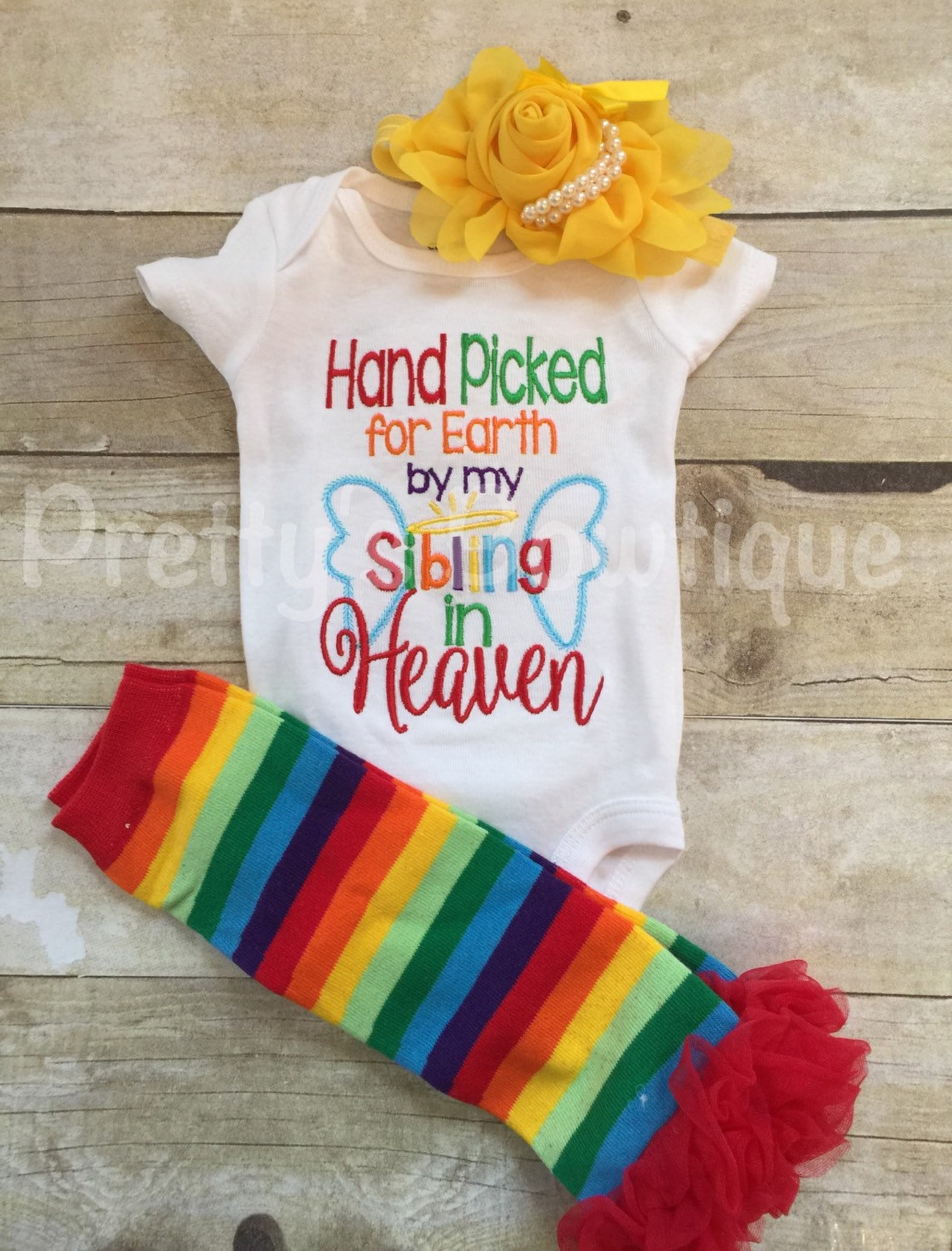 Rainbow Baby Outfit for Girl Baby Girl Rainbow Outfit With Etsy