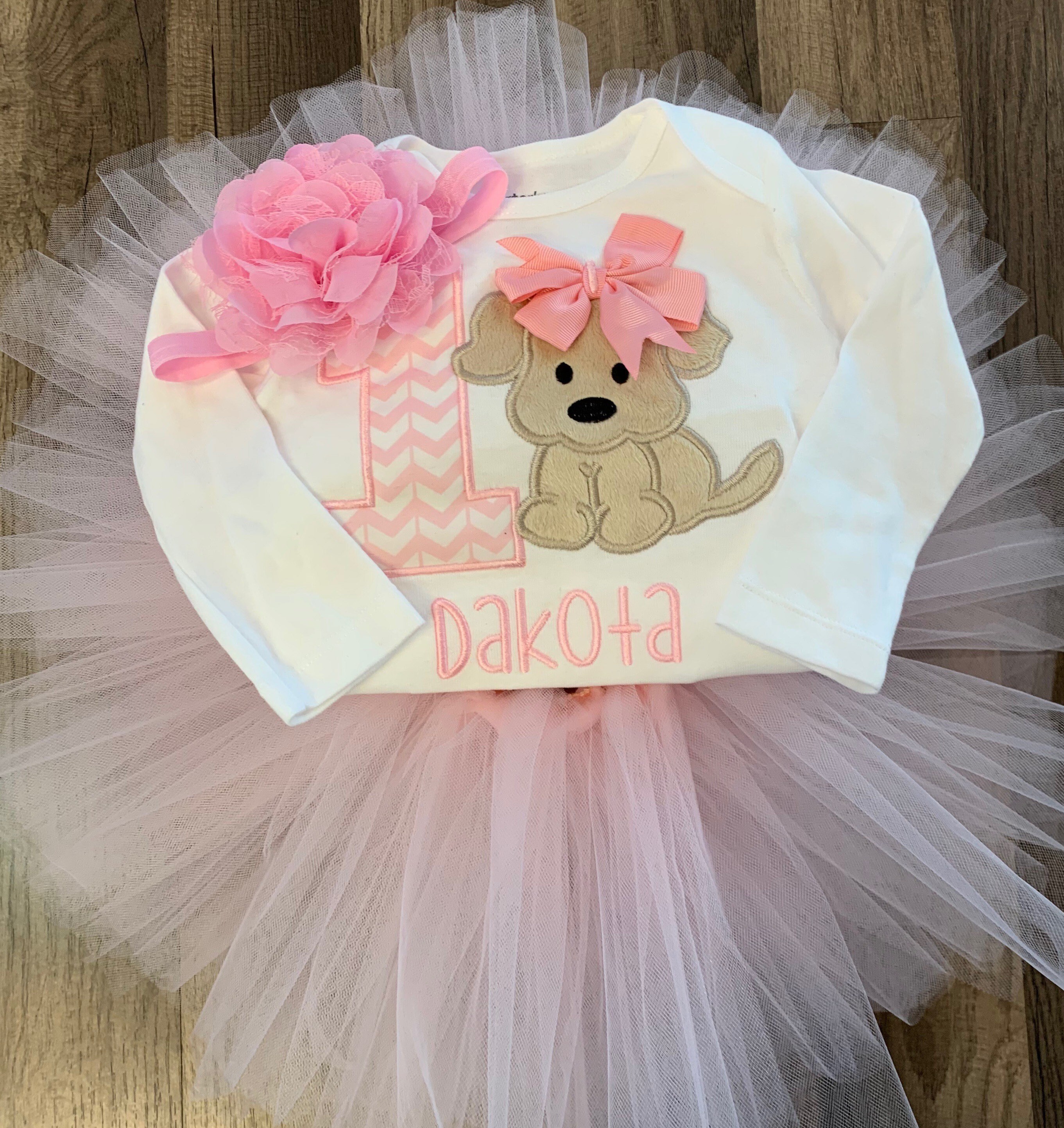 Puppy Dog Birthday Outfit Set for Girl T Shirt Tutu & Etsy