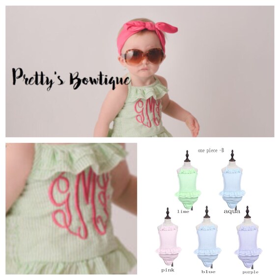 baby seersucker swimsuit