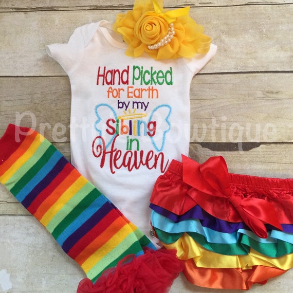 rainbow baby outfit girl