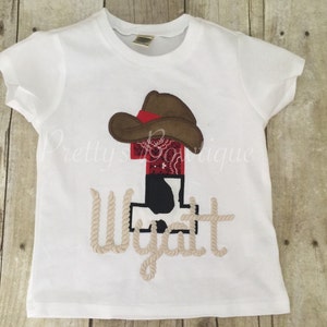 Cowboy or Cowgirl Birthday Shirt Any Age. Can Customize Colors - Etsy