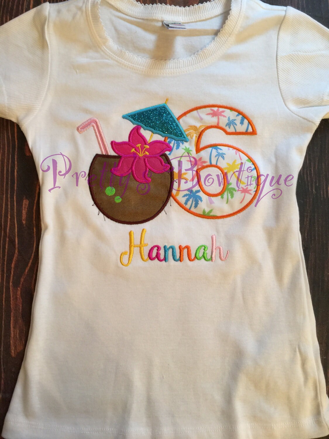 Hawaiian Luau Birthday Shirt Any Age or Colors Etsy