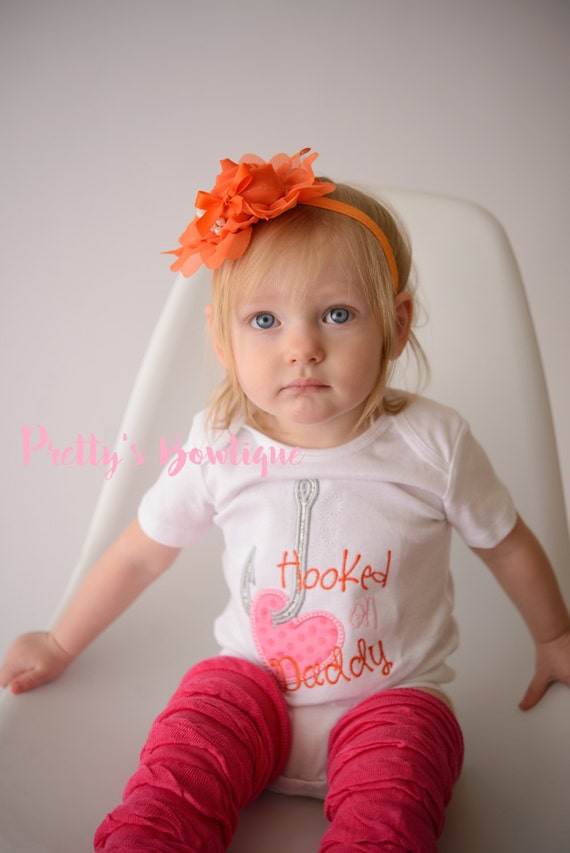 Buy Baby Girl Hooked on Daddy Bodysuit/shirt Girls Fishing Outfit Baby  Shower Gift Little Girls Outfit Daddy's Girl Shirt Online in India 