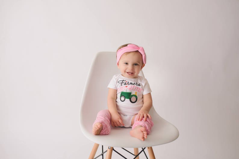 Can customize wording and colors Farmer/'s Daughter bodysuit or t shirt and legwarmers headband