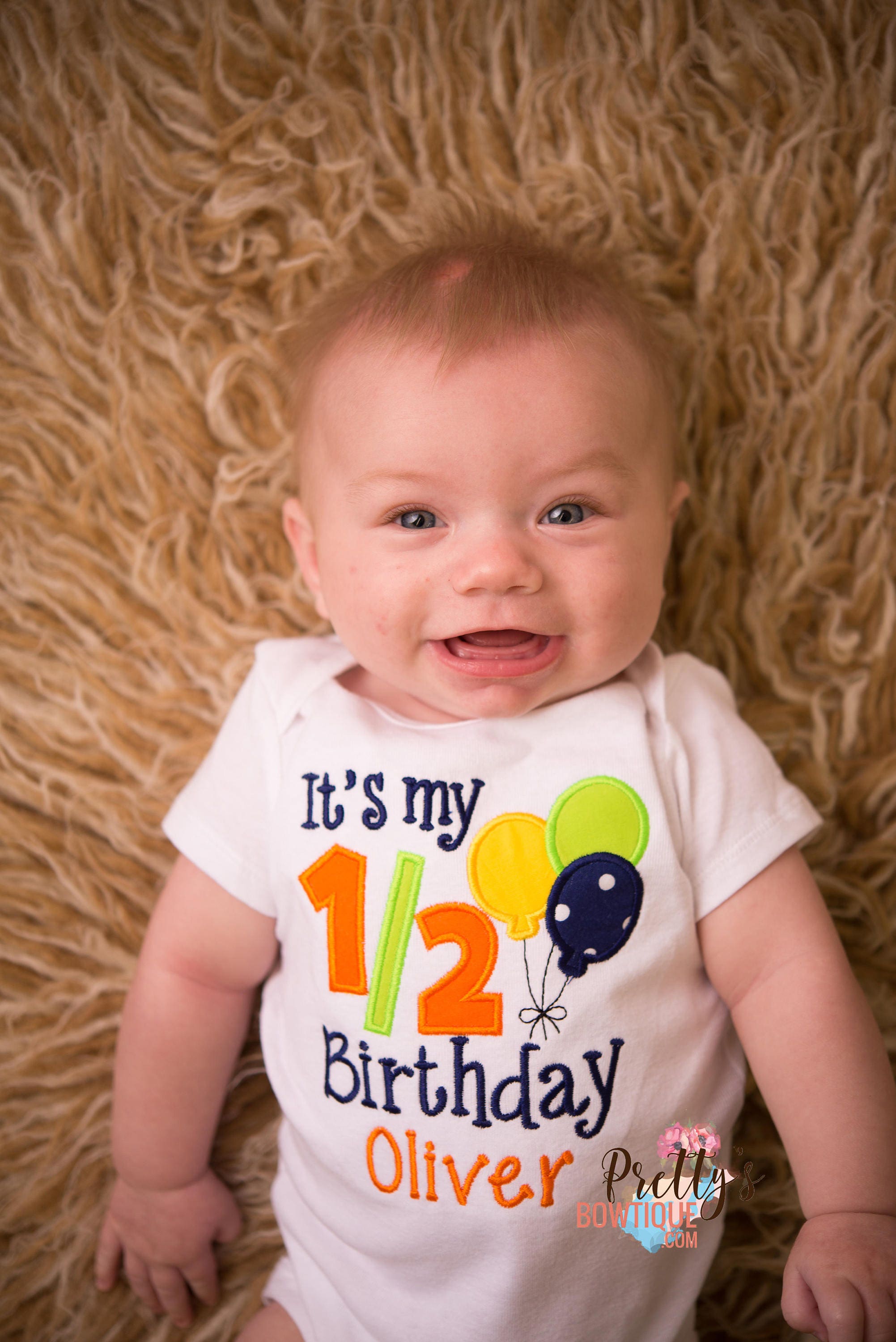 It's my 1/2 Birthday Boys Half Birthday Applique White | Etsy