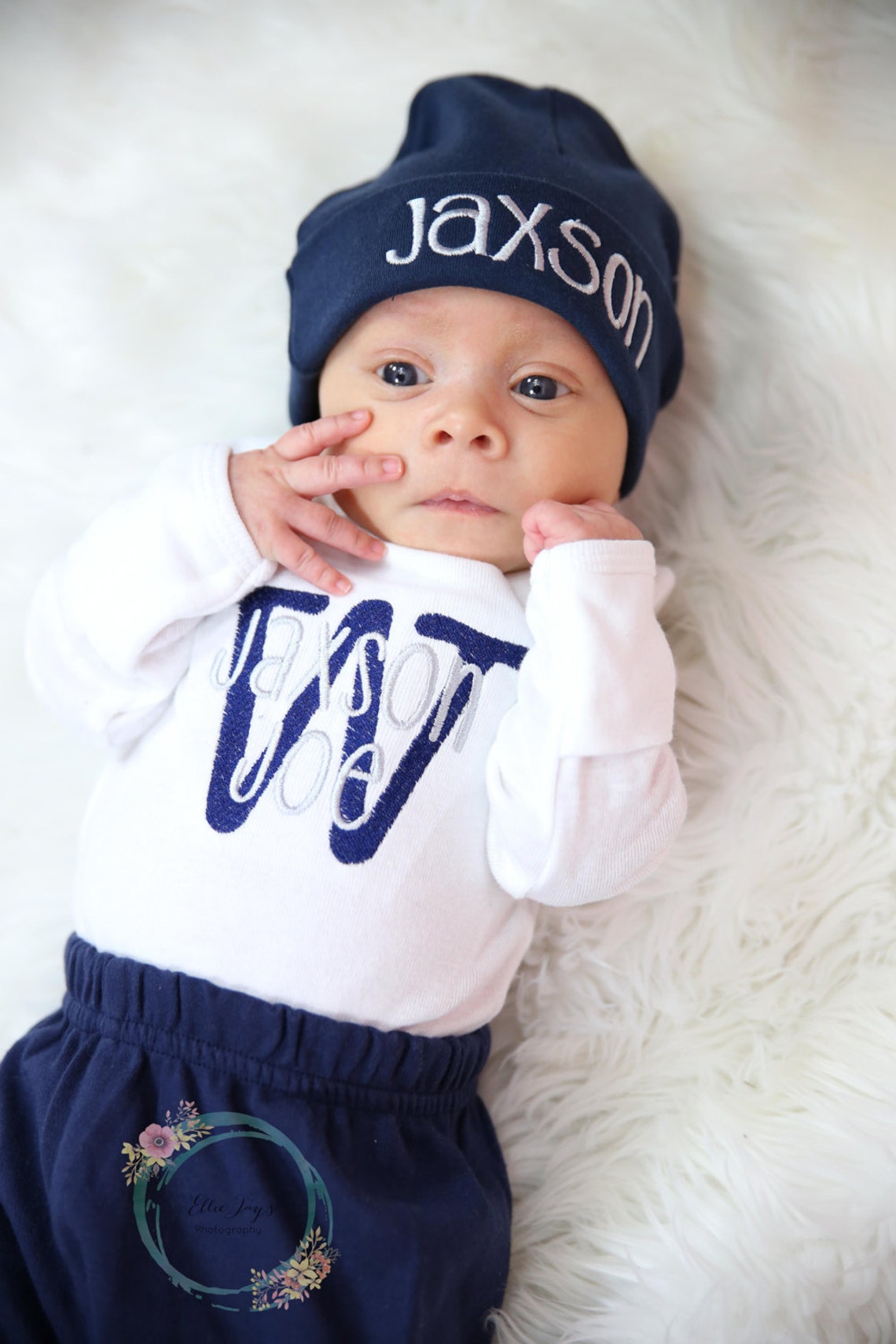 Baby Boy Coming Home Outfit Baby Boy Bodysuit Personalized Etsy