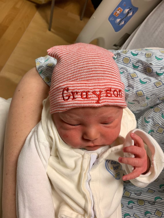 Sombrero de hospital bebé Recién nacido niña o niña sombrero de