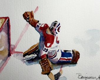 Limited Edition Print , "The Save”, 6x9 free shipping North America
