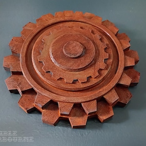 Rusted Gear, Steampunk Industrial Wall Decor