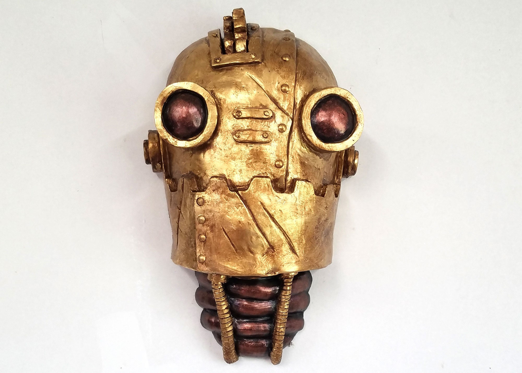 Maleri indbildskhed fyrværkeri Steambot Sculpture Tarnished Gold Robot Steampunk Artwork - Etsy