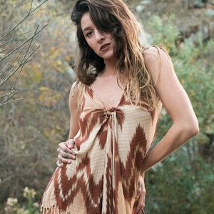 15 in 1 KNOT TOP- Halter top, Boho Hippie top, tie dye top, organic cotton top, natural dye, multifunctional vest, top, minidress