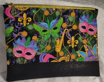 Mardi Gras Theme Heidi Wristlet